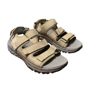 Skechers Mens All-Terrain Outdoor‎ Adventure Sandals Tan Sz 9 Adjustable Durable
